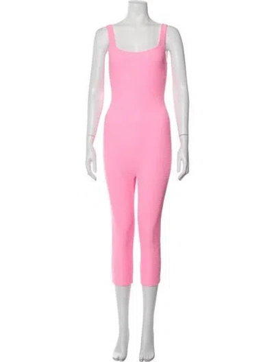 Pre-owned Alexander Wang Patterned Square Neckline Jumpsuit In Pink