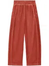 Alexander Wang Perforated Mesh Trousers In Red
