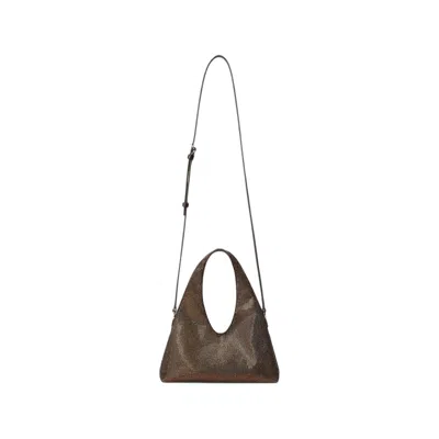 Alexander Wang Pike Crystal Mini Bag In Brown