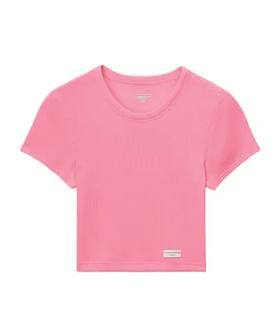Alexander Wang Pink Cotton Baby Cropped Tee