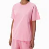 Alexander Wang Pink Cotton-jersey Logo Tee