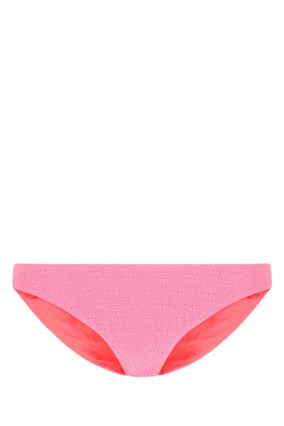 ALEXANDER WANG PINK LOGO-PRINT BIKINI BOTTOMS