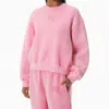 Alexander Wang Pink Logo Puff Print Sweatshirt