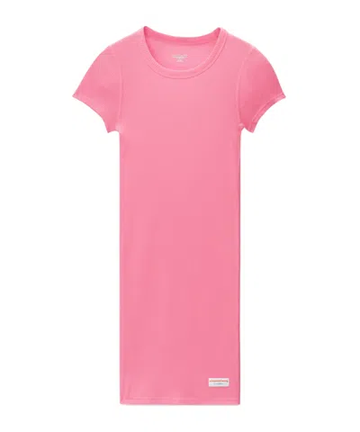 Alexander Wang Pink Short Sleeve Pajama Mini Dress