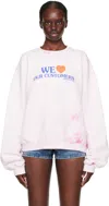 Alexander Wang Love Our Customers Sweatshirt In 683a Lt Pink Bleach