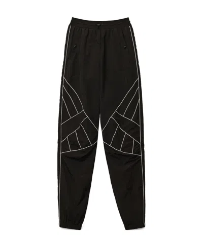 Alexander Wang Pipe-trim Drawcord Track Pants In Black