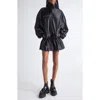 Alexander Wang Piped Drop Waist Jacket In Black
