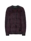 Alexander Wang Plaid Brushed-knit Sweater In Multi