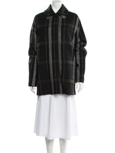 Pre-owned Alexander Wang Plaid Print Blazer In Black
