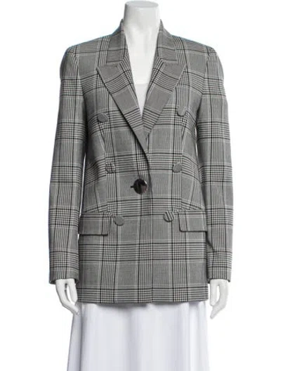 Pre-owned Alexander Wang Plaid Print Blazer In Multi