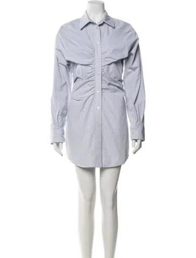 Pre-owned Alexander Wang Plaid Print Mini Dress In Multi