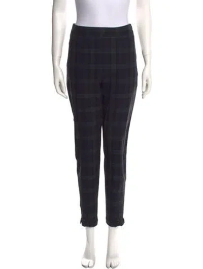 Pre-owned Alexander Wang Plaid Print Skinny Leg Pants In Multi