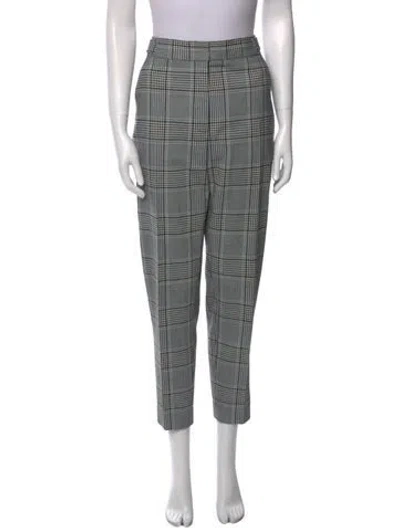 Pre-owned Alexander Wang Plaid Print Skinny Leg Pants In Multi