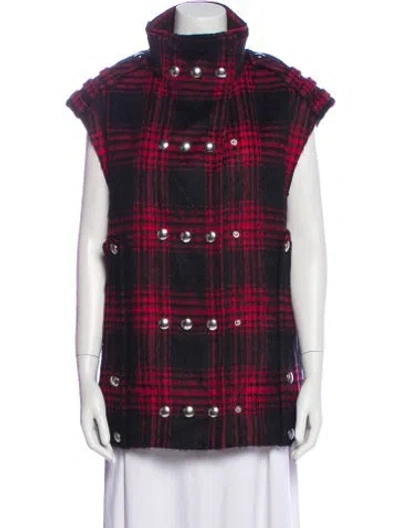 Pre-owned Alexander Wang Plaid Print Vest In Multi