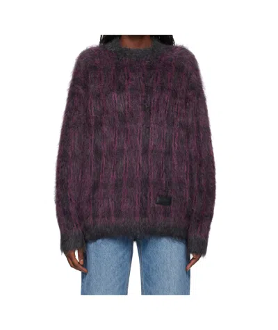 Alexander Wang Plaid Sweater In Black