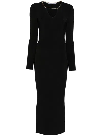 ALEXANDER WANG PLATE CHAIN-DETAILED MAXI DRESS