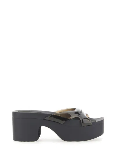 ALEXANDER WANG PLATFORM SANDAL WITH SQUARE TOE