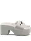 Alexander Wang Platform Slides In White