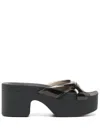 Alexander Wang Aw Sport Platform Slide In Thermoplastic In Black