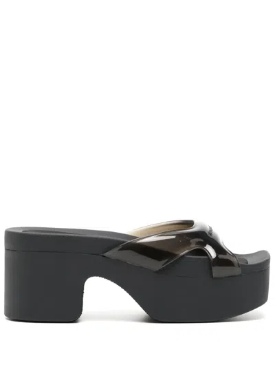 ALEXANDER WANG PLATFORM-SOLE OPEN-TOE SANDALS