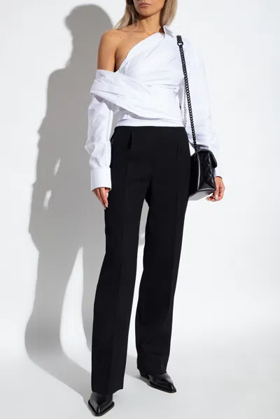 Alexander Wang Pleat-front Trousers In Black