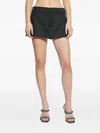 Alexander Wang Pleat Mini Skirt In Gray
