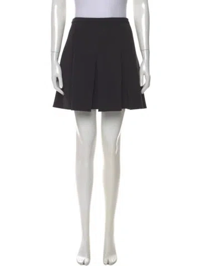 Pre-owned Alexander Wang Pleated Accents Mini Skirt In Black