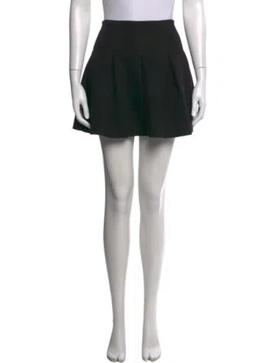 Pre-owned Alexander Wang Pleated Accents Mini Skirt In Black