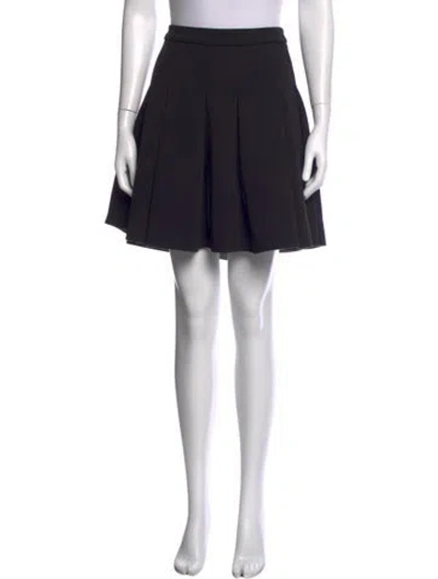 Pre-owned Alexander Wang Pleated Accents Mini Skirt In Black