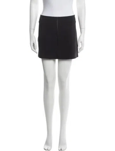 Pre-owned Alexander Wang Pleated Accents Mini Skirt In Blue