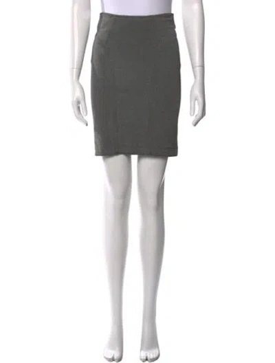 Pre-owned Alexander Wang Pleated Accents Mini Skirt In Green