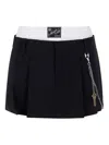 Alexander Wang Pleated Chain-detail Mini Skirt