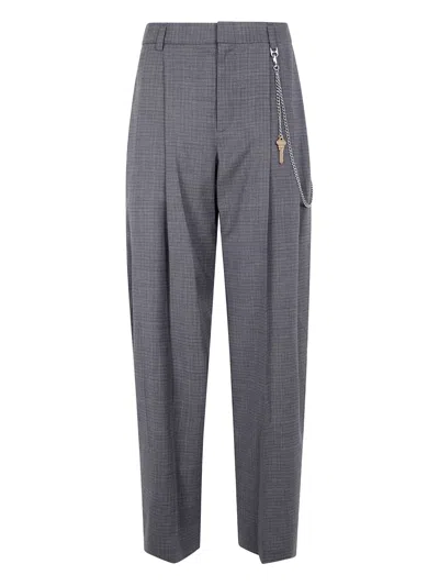 Alexander Wang Grey Wool-blend Trousers In Gray