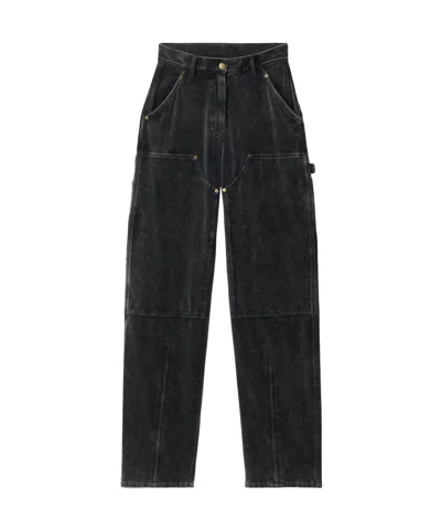 Alexander Wang High Waisted Pant With Panel Detail In Black