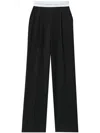 Alexander Wang Wide Leg Sweatpants With Elastic Exposed Brief