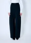 Alexander Wang Women Pleated Pants With Boxer Waistband In Black