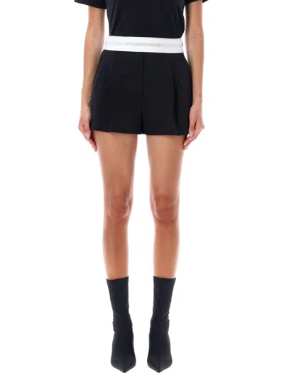 ALEXANDER WANG PLEATED SHORT ELASTIC BAND