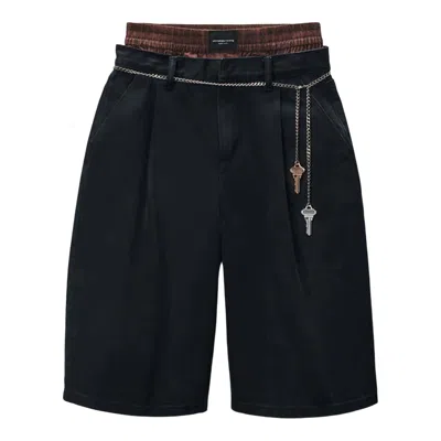 Alexander Wang Pleated Shorts In Black