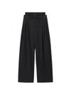 Alexander Wang Pleated Trouser With Boxer Black In Black