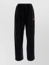 ALEXANDER WANG PLEATED VELVET JOGGERS WITH ZIP POCKETS