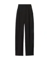 Alexander Wang Arched Leg Wool Pants With Tailored Silhouette In Black