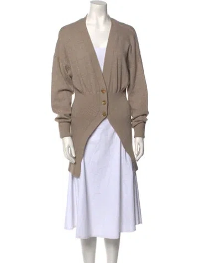 Pre-owned Alexander Wang Plunge Neckline Sweater In Neutral