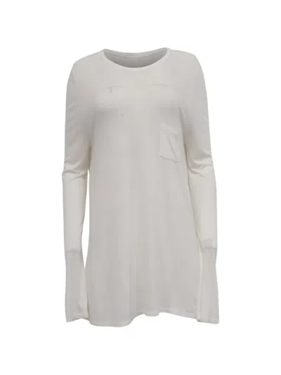 Pre-owned Alexander Wang Pocket Long-sleeve T-shirt In White