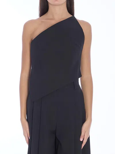 Alexander Wang Pointed Hem Top In Blue