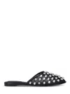 Alexander Wang Pointed Toe Flat Sandals In Black
