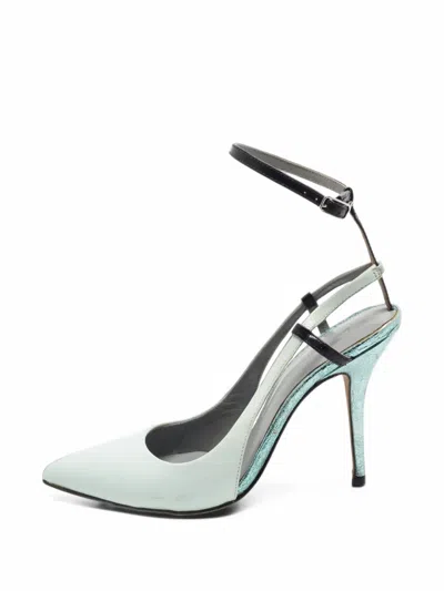 Pre-owned Alexander Wang Pointed-toe D'orsay Pumps In Blue