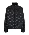 Alexander Wang Hotfix Coaches Jacket In Crinkle Nylon In Black