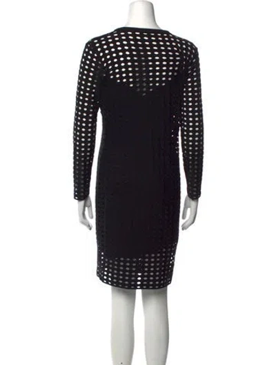 Pre-owned Alexander Wang Polka Dot Print Knee-length Dress In Black