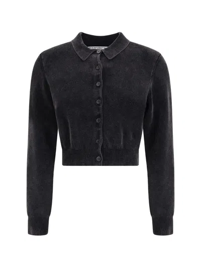 ALEXANDER WANG POLO CARDIGAN CROP