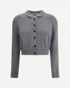Alexander Wang Women Polo Cardigan Crop In Gray